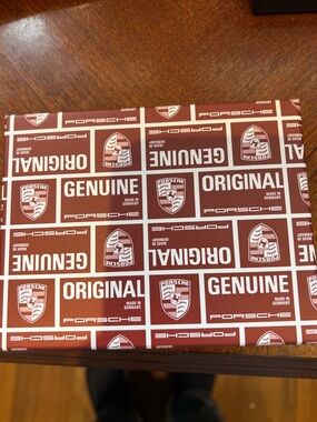 Porsche Design Black Leather Wallet with Red and Blue Plaid Panel